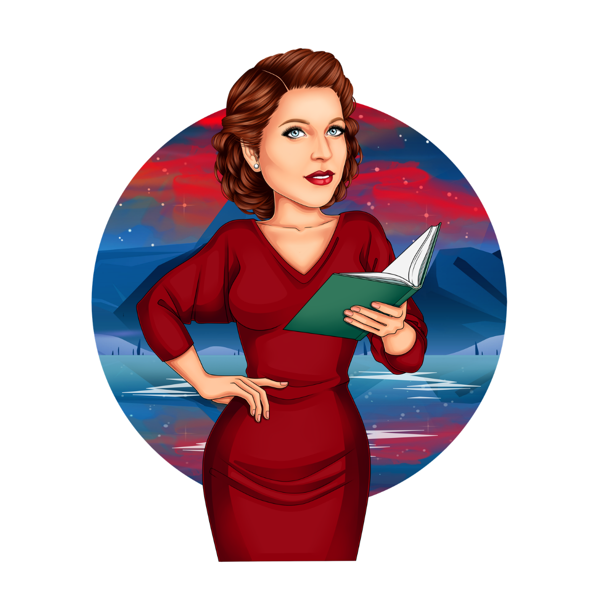 Nadine Bastian, Astrologie-Expertin im Team Reise zum Selbst, als Avatar-Illustration