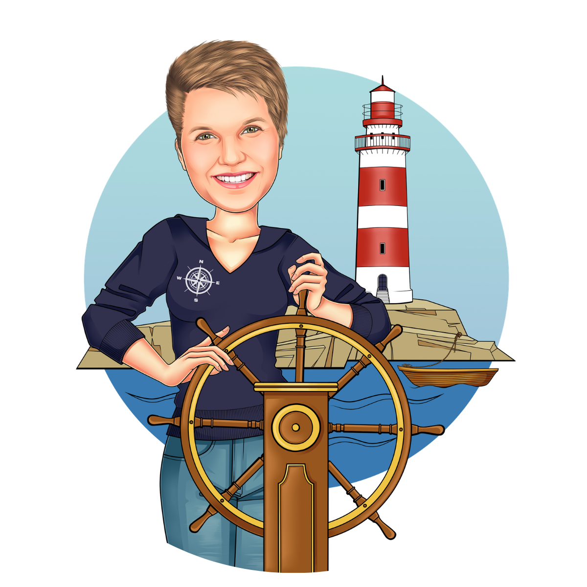 Susanne Kr&uuml;ger, Business-Expertin f&uuml;r neuridivergente Soloselbstst&auml;ndige im Team Business, als Avatar-Illustration