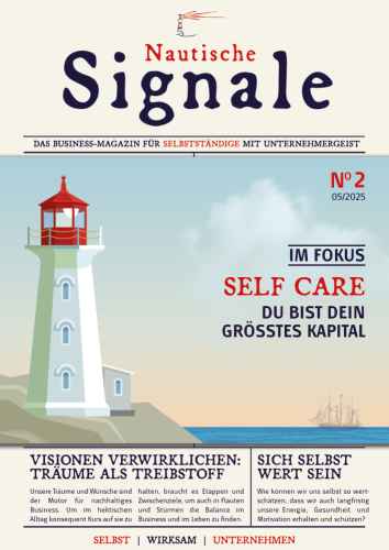 Titelbild Magazin Nautische Signale No.3, Fokusthema Self Care, Du bist dein größtes Kapital