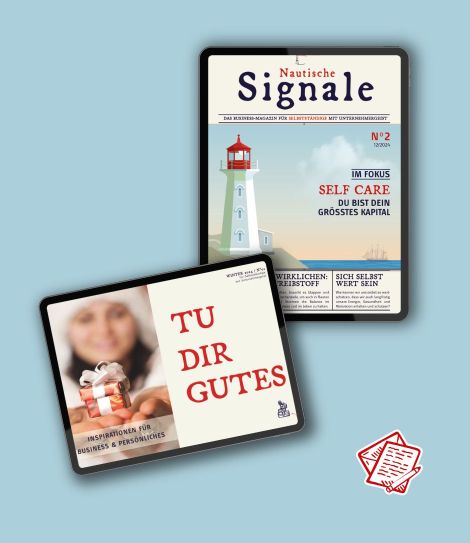 Zwei Tablets mit den Titeln der Business.Online.Magazine von Travel your Life&reg;