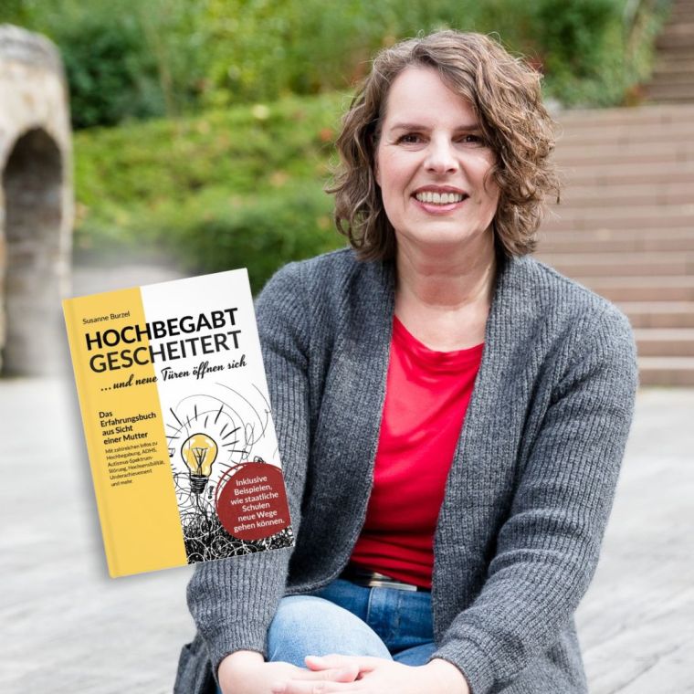 Susanne Burzel und ihr Buch &bdquo;Hochbegabt gescheitert"