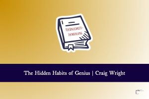 Symbolisches Buchcover f&uuml;r The Hidden Habits of Genius vom Craig Wright
